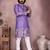 Men's jamuni khadi cotton sequins embroidered kurta with pajama set