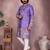 Men's jamuni khadi cotton sequins embroidered kurta with pajama set