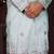 Men's turquoise silk sequins embroidered kurta with pajama set