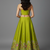 Lime Green Floral Lehenga Set