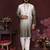 Men's mehendi cotton silk sequins embroidered kurta with pajama set