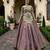 lehenga set lavender silk satin embroidered party wear