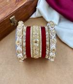 Punjabi bridal chooda set     traditional wedding bangles