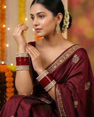 Authentic punjabi chooda set for indian bride 4