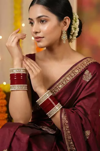 Authentic punjabi chooda set for indian bride