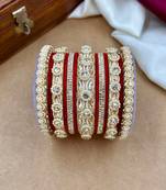 Designer velvet bangles set | elegant traditional party wear bangles