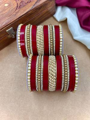 Elegant pearl punjabi wedding chuda 3