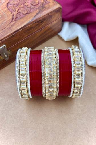 Designer pearl punjabi bridal chura