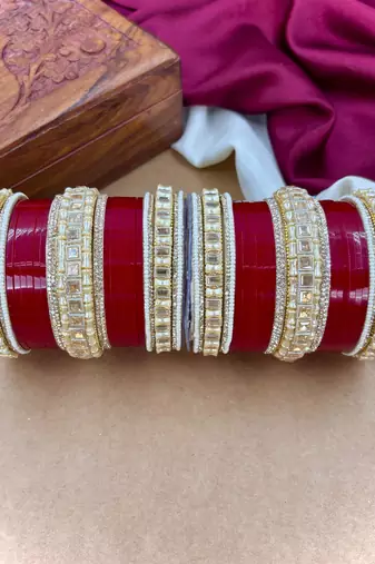 Designer pearl punjabi bridal chura