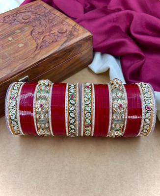 Polki kundan punjabi bridal chuda 1