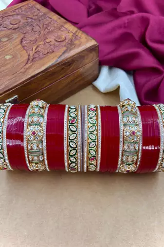 Polki kundan punjabi bridal chuda