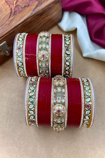 Polki kundan punjabi bridal chuda