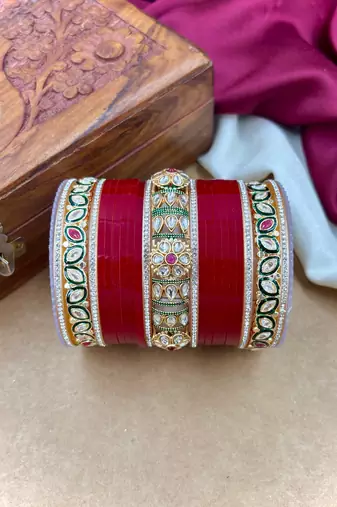 Polki kundan punjabi bridal chuda