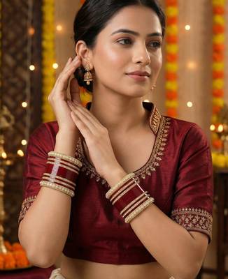 Ivory pearl punjabi bridal chura 1