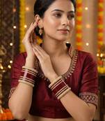 Ivory pearl punjabi bridal chura