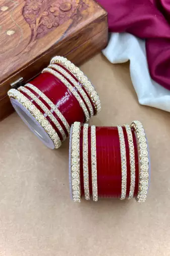 Ivory pearl punjabi bridal chura