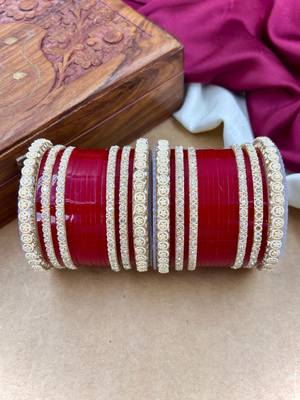 Ivory pearl punjabi bridal chura 3