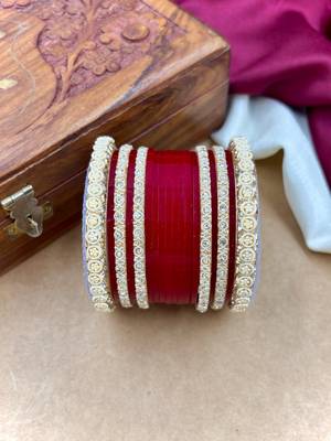 Ivory pearl punjabi bridal chura 4