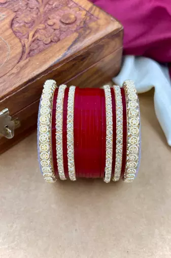 Ivory pearl punjabi bridal chura
