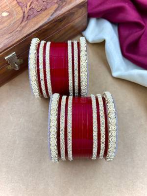 Ivory pearl punjabi bridal chura 5