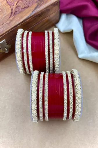 Ivory pearl punjabi bridal chura