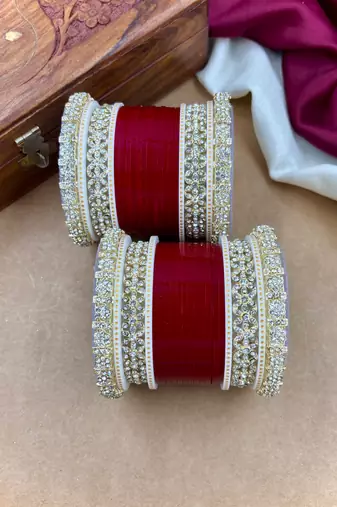 Premium diamond punjabi bridal chura