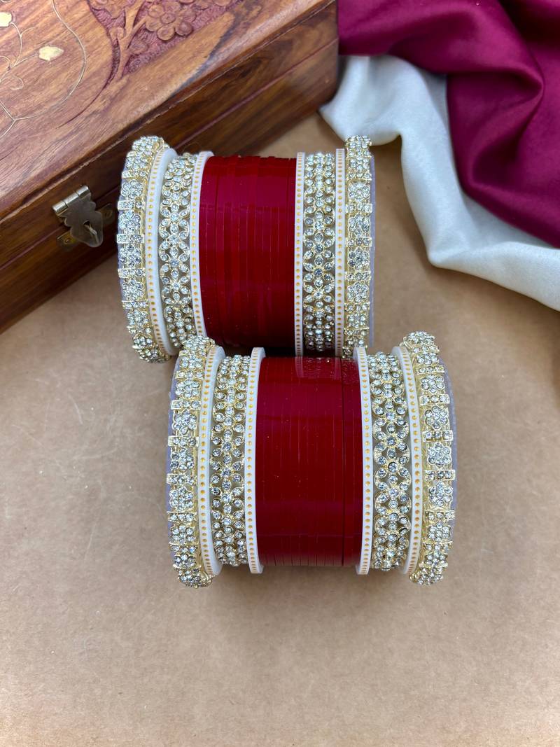 Premium diamond punjabi bridal chura