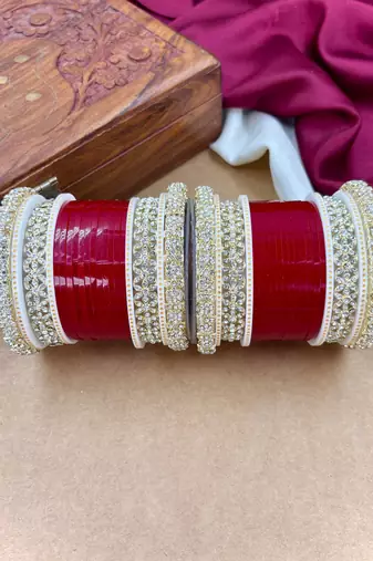 Premium diamond punjabi bridal chura