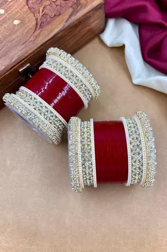Premium diamond punjabi bridal chura