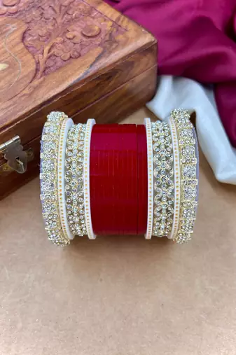 Premium diamond punjabi bridal chura