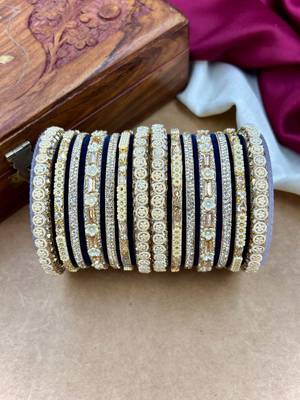 Velvet bridal bangles set 2
