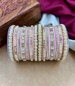 Velvet bridal bangles set