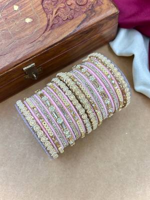Velvet bridal bangles set 2