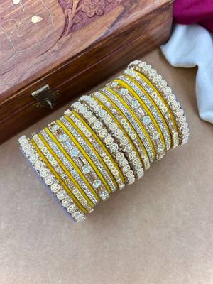 Velvet bridal bangles set 2