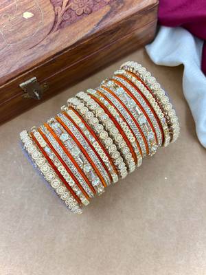 Velvet bridal bangles set 2