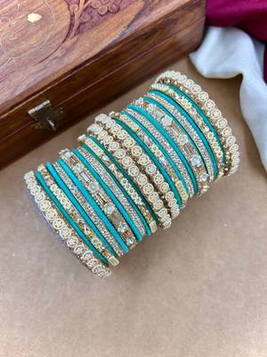 Velvet bridal bangles set 2