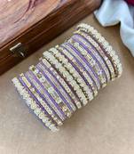 Velvet bridal bangles set