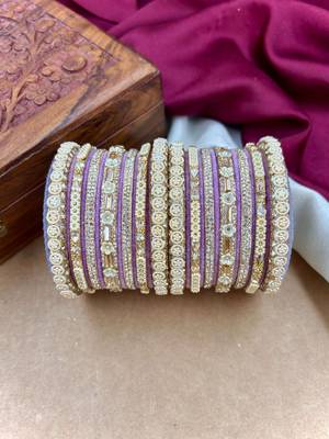 Velvet bridal bangles set 2