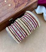 Velvet bridal bangles set