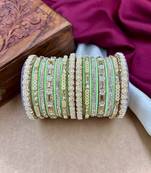 Velvet bridal bangles set