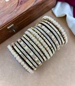 Velvet bridal bangles set