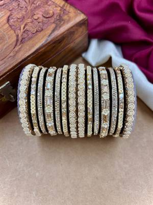 Velvet bridal bangles set 2