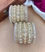 Golden bangles set     bridal ethnic jewelry