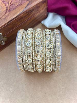 Golden bangles set     bridal ethnic jewelry 2