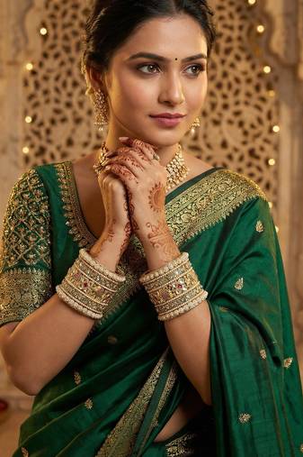 Ethnic elephant meenakari bangle set