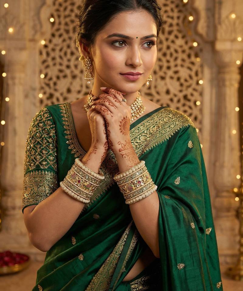 Ethnic elephant meenakari bangle set