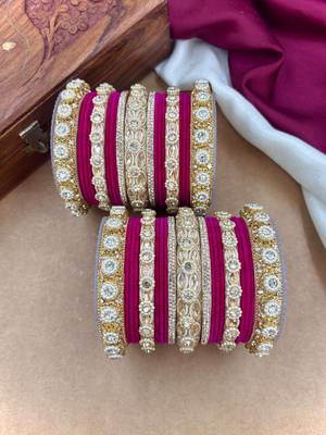 Royal rani velvet bangles set 1