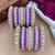 Royal lavender velvet bangles set