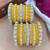 Royal yellow velvet bangles set