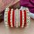 Royal red velvet bangles set
